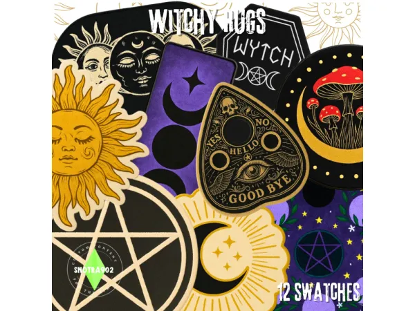 Alpha Witchy Rugs by Snotra902 - The Sims 4 Custom Content