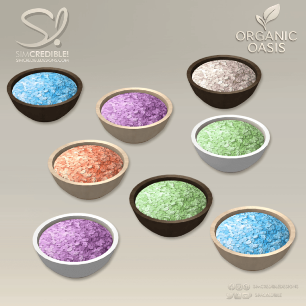 Mix Organic Oasis Hotel Suite Salts by simcredible - The Sims 4 Custom Content