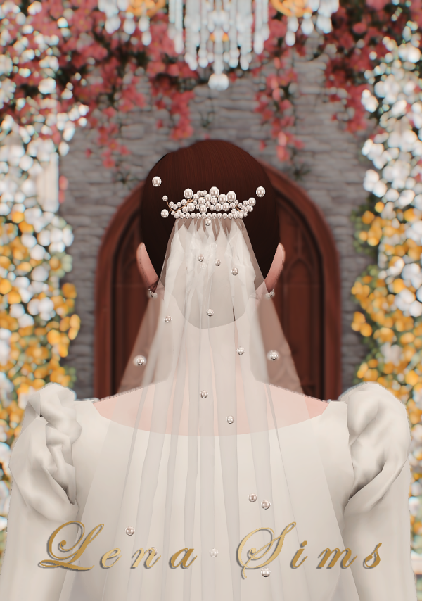Alpha [Lena Sims] Pearl Back Piece by simsfinds - The Sims 4 Custom Content
