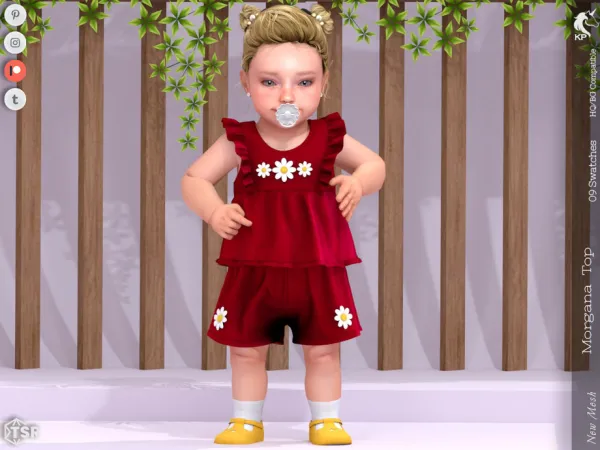 Mix Morgana Top Infant by KaTPurpura - The Sims 4 Custom Content