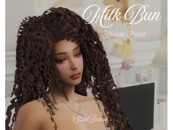 Mix milk bun reshade preset by starsimsz - The Sims 4 Custom Content