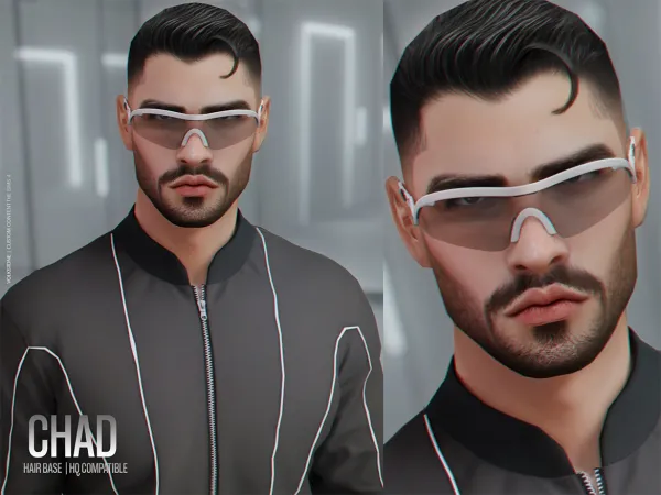 Alpha VOLKS HAIR BASE N08 [Pack Pink] - The Sims 4 Custom Content