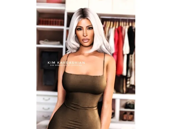 Alpha Kim Kardashian (Sim Download) - The Sims 4 Custom Content