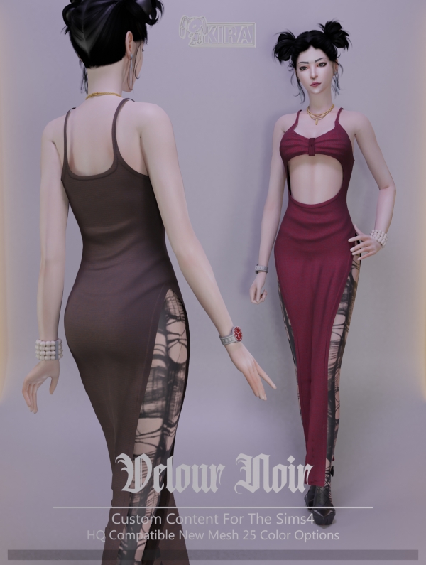 Alpha Kira_Velour Noir by kira_s4 - The Sims 4 Custom Content
