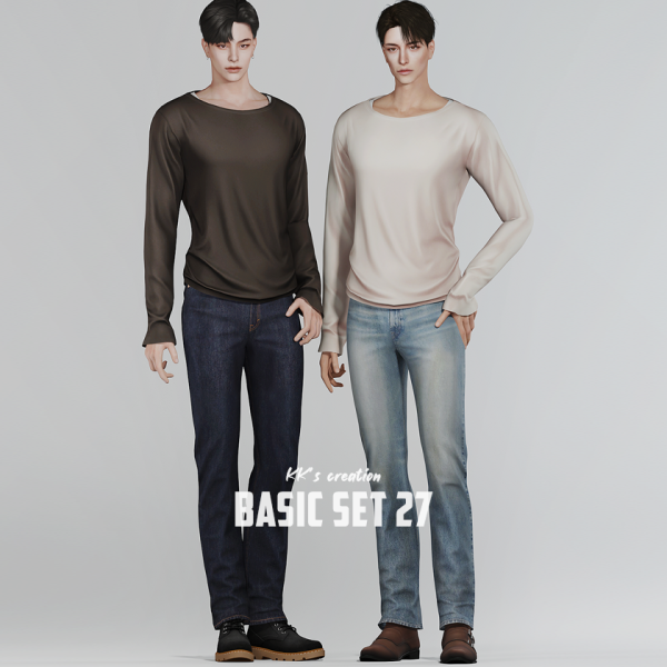 Alpha [KK] Basic set 27 by simsfinds - The Sims 4 Custom Content