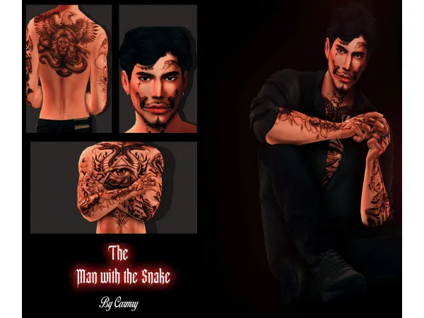 Mix The Man with the Snake by carmsy - The Sims 4 Custom Content