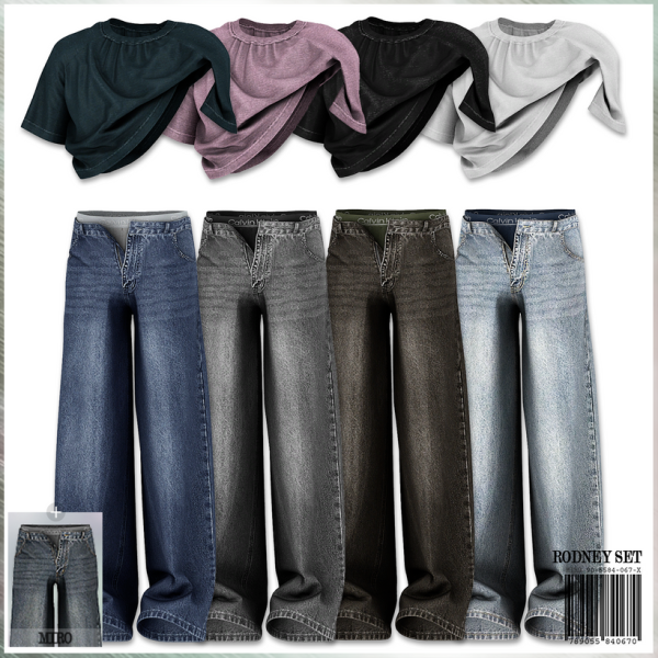Alpha RODNEY Set by simsfinds - The Sims 4 Custom Content