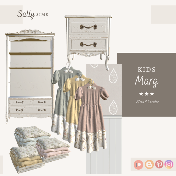 Alpha Sally Sims Dinha Marg Kids Collection by sally4sims - The Sims 4 Custom Content