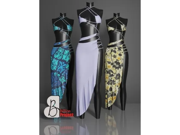 Sims 4 BillionProject-Haruka Long Dress