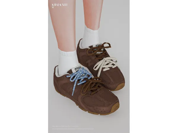 Alpha New Balance X Miu Miu 530 SL Sneakers by charonlee - The Sims 4 Custom Content
