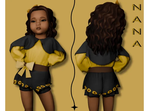 Maxis Match NANA7 (Julie) Jumpsuit For Toddlers - The Sims 4 Custom Content