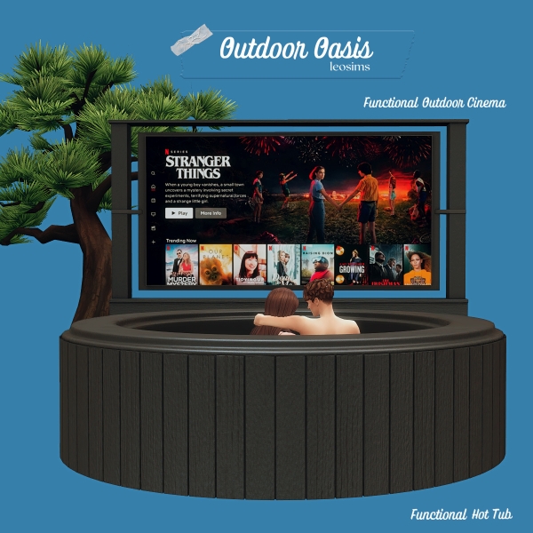 Mix Outdoor Oasis by leosims4cc - The Sims 4 Custom Content
