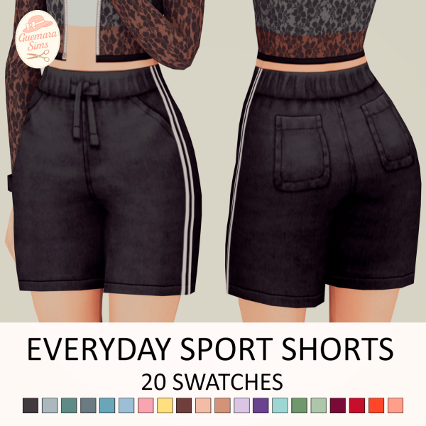 Maxis Match Everyday Sport Shorts by simsfinds - The Sims 4 Custom Content