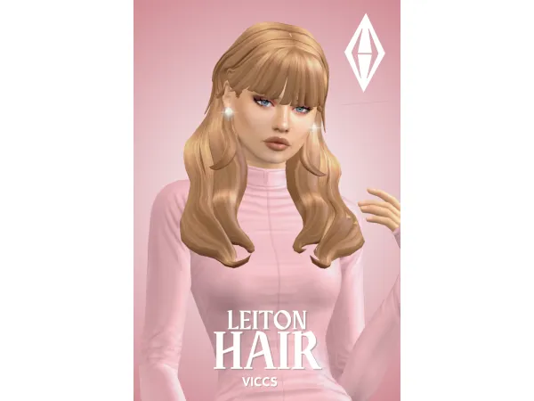 Maxis Match VICCS_LEITON HAIR (TEEN ELDER) - The Sims 4 Custom Content