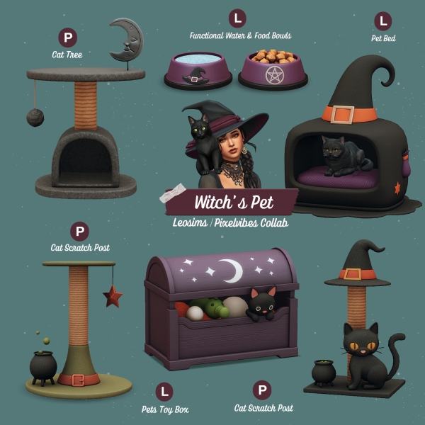 Mix Witch's Pet Collaboration by leosims4cc - The Sims 4 Custom Content