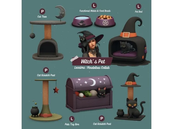 Mix Witch's Pet Collaboration - The Sims 4 Custom Content
