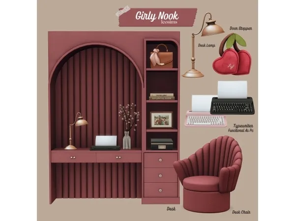 Mix Girly Nook - The Sims 4 Custom Content