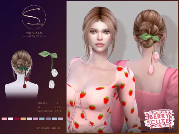 Alpha S Club_020925_ HAIR ACC Club by S - The Sims 4 Custom Content