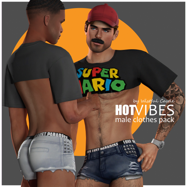 Maxis Match Hot Vibes (clothes pack) by simsfinds - The Sims 4 Custom Content