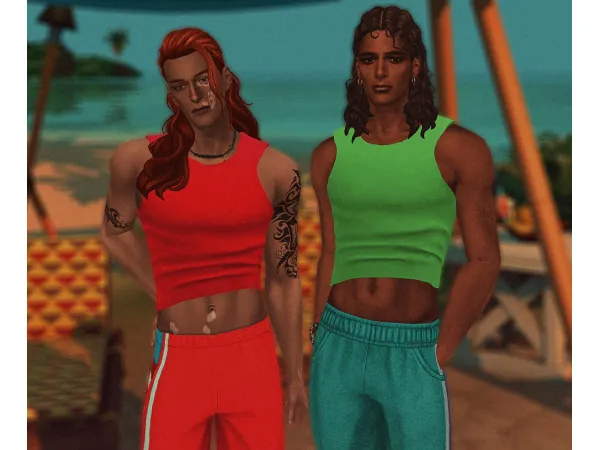 Maxis Match T shirt style 80 90s by flyinthewind - The Sims 4 Custom Content