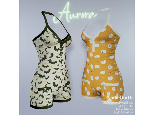 Alpha AU_Nana Outfit - The Sims 4 Custom Content