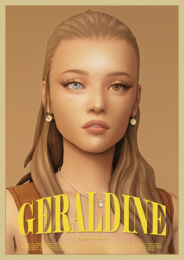 Maxis Match geraldine hair by simsfinds - The Sims 4 Custom Content