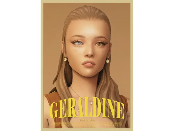 Maxis Match geraldine hair by dogsill - The Sims 4 Custom Content