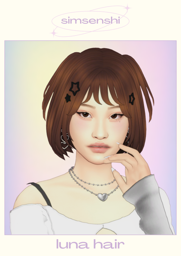 Maxis Match luna hair by simsfinds - The Sims 4 Custom Content