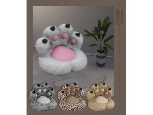 Alpha Cat's Paw Chair - The Sims 4 Custom Content