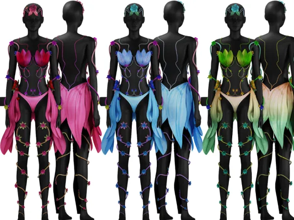 Alpha Fairy Roses Colletions Floral Kingdom Set - The Sims 4 Custom Content
