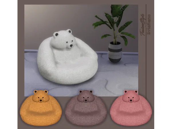Alpha Chair BEAR - The Sims 4 Custom Content