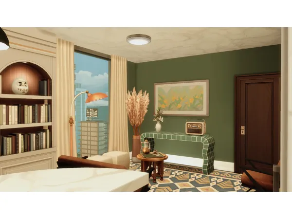 Mix Small Studio Apartament by umbravit - The Sims 4 Custom Content