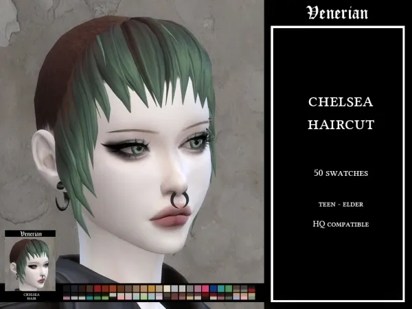 Maxis Match Chelsea Haircut (Maxis Match) - The Sims 4 Custom Content