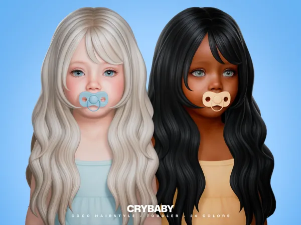 Maxis Match Coco Hairstyle Crybaby - The Sims 4 Custom Content