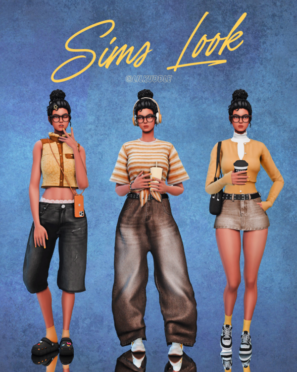 Alpha Summer looks by simsfinds - The Sims 4 Custom Content
