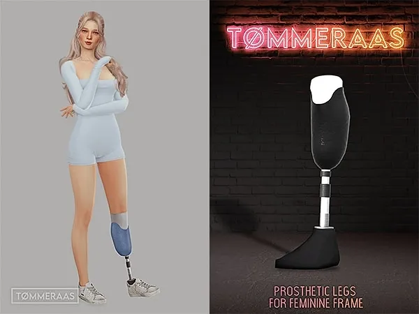 Mix Tu00d8MMERAAS Prosthetic Legs for Women - The Sims 4 Custom Content