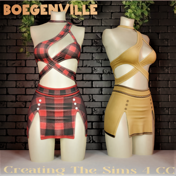 Alpha Boe_Amira Short Party Dress by boegenville - The Sims 4 Custom Content