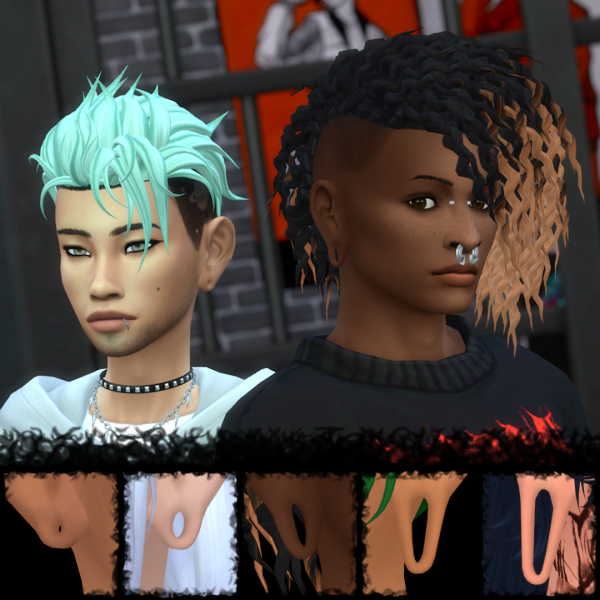 Mix stretched lobes for preset ears by simsfinds - The Sims 4 Custom Content