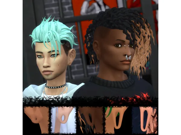 Mix stretched lobes for preset ears by azeternasims - The Sims 4 Custom Content