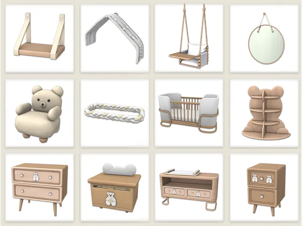 Maxis Match Nursery Set - The Sims 4 Custom Content