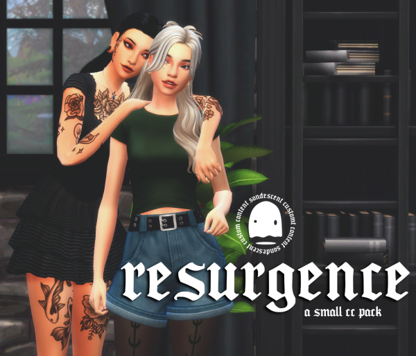 Maxis Match resurgence a 6 item pack by simsfinds - The Sims 4 Custom Content