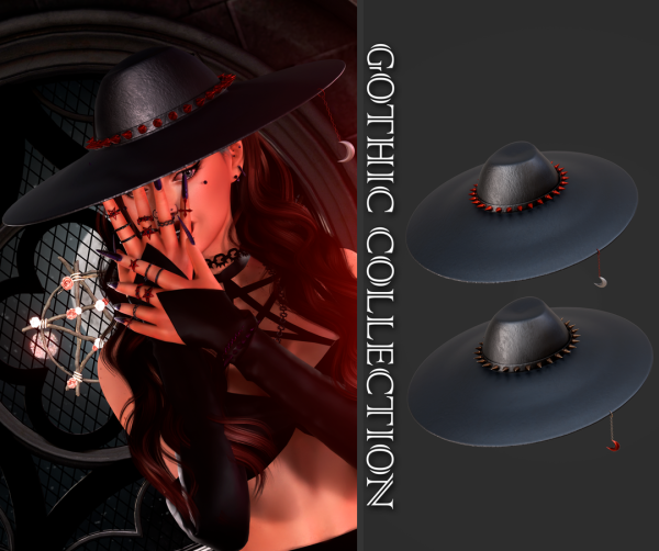 Alpha Becca Spike Hat by beccaxcouquetts - The Sims 4 Custom Content