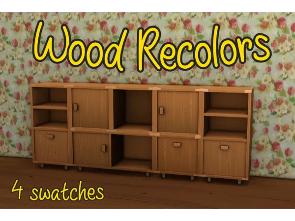 Maxis Match Highschool Years Add On Wood Swatches by simikka_ts3 - The Sims 4 Custom Content
