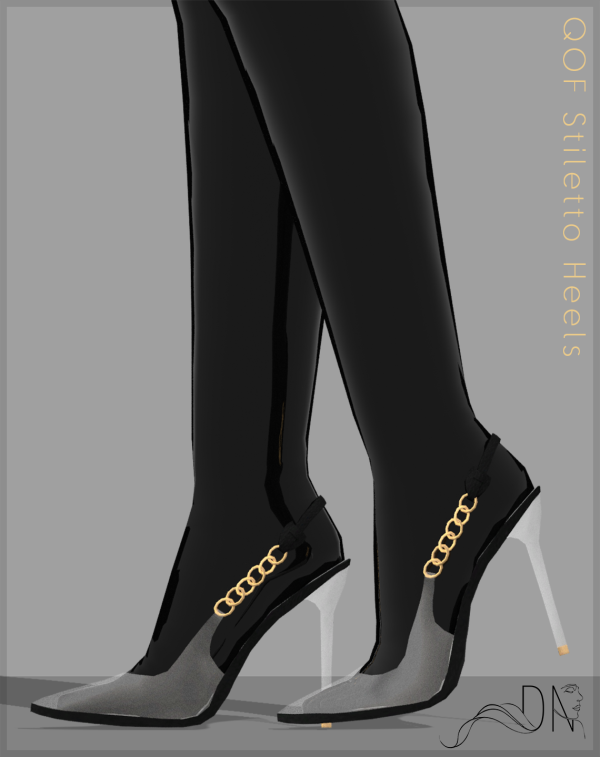 Alpha QOF Stiletto Heels by sorensms - The Sims 4 Custom Content
