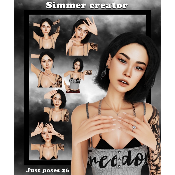 Mix Just poses 26 by simmer_creator - The Sims 4 Custom Content