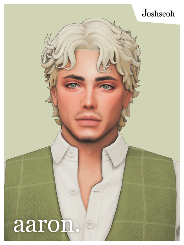 Maxis Match Aaron Hair by simsfinds - The Sims 4 Custom Content