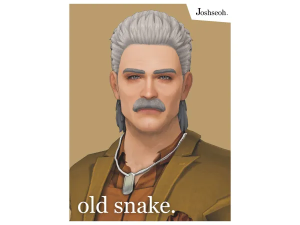 Maxis Match Old Snake Hair by jo_se_oh - The Sims 4 Custom Content