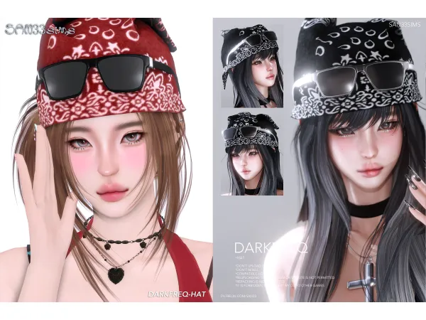 Sims 4 u3010333u3011DarkFreq-Hat
