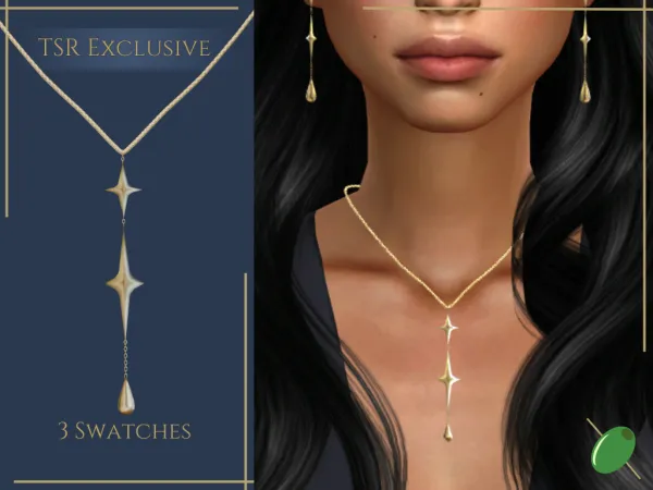 Alpha Andromeda Necklace by pitted0live - The Sims 4 Custom Content