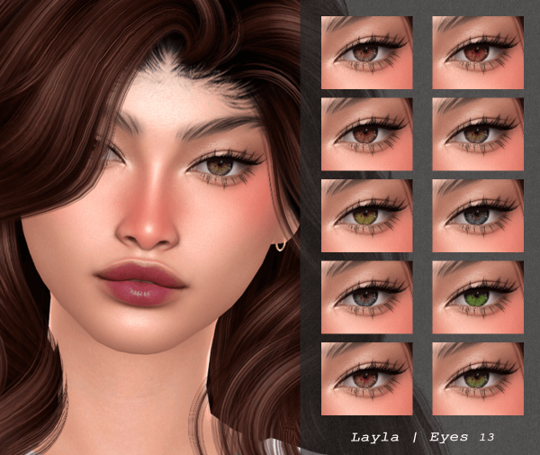 Alpha curseforge Eyes L13 by layla - The Sims 4 Custom Content